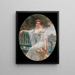 Damenportrait Painting - Henri Gervex — framed artwork on a wall