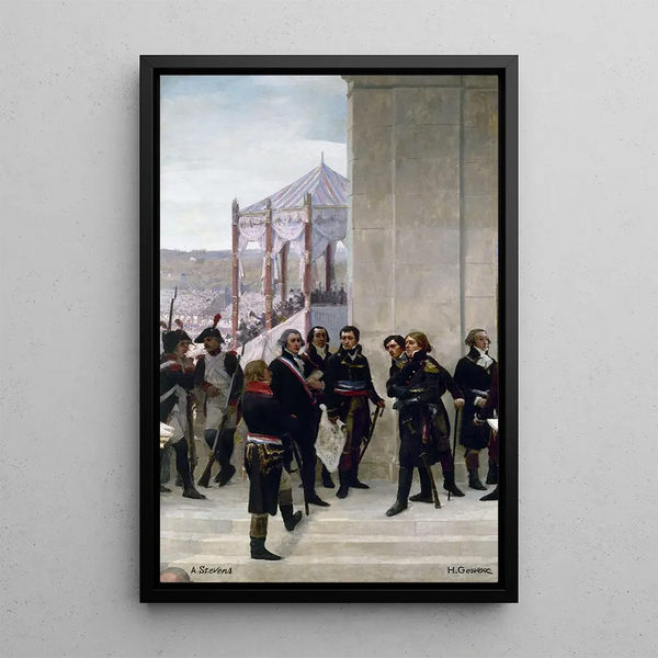 Jour de la Fédération 1790 La Convention 1792 - Henri Gervex — framed artwork on a wall