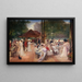 Le Cercle de l'Île de Puteaux - Henri Gervex — framed artwork on a wall