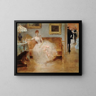The Ball - Henri Gervex — framed artwork on a wall