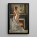 Parisina Painting at her toilette - Henri Gervex — framed artwork on a wall