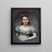 Portrait of Mlle Suzanne Malvesin, 12 years old - Henri Gervex — framed artwork on a wall