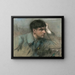 Portrait of an Officer - Henri Gervex — framed artwork on a wall