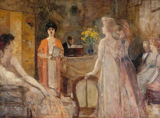 A Tuesday evening at Madeleine Lemaire's - Henri Gervex — artwork view