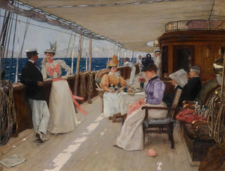 Yachting Painting in the Archipelago - Henri Gervex — artwork view