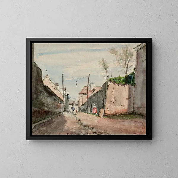 Rue de la Reine Blanche - Henri Jean Baptiste Lévis — framed artwork on a wall