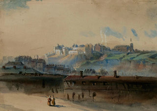 General view of the Buttes Montmartre and the Telegraph Tower - Henri Jean Baptiste Lévis — artwork view