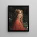 Ophelia - Henri Jules Guinier — framed artwork on a wall