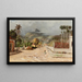 a street in Rio de Janeiro - Henri Langerock — framed artwork on a wall