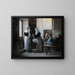 Chez les sœurs - Henri Laurent-Desrousseaux — framed artwork on a wall