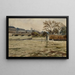 Flood of the Seine on March 29, 1896 - Henri Laurent Mouren — framed artwork on a wall