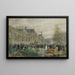 Les Halles - Henri Laurent Mouren — framed artwork on a wall