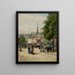 Place Saint-Michel - Henri Laurent Mouren — framed artwork on a wall