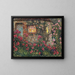 Country house among roses - Henri Le Sidaner — framed artwork on a wall