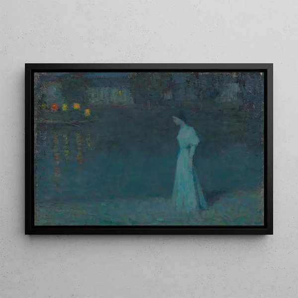 Heure recueillie - Henri Le Sidaner — framed artwork on a wall