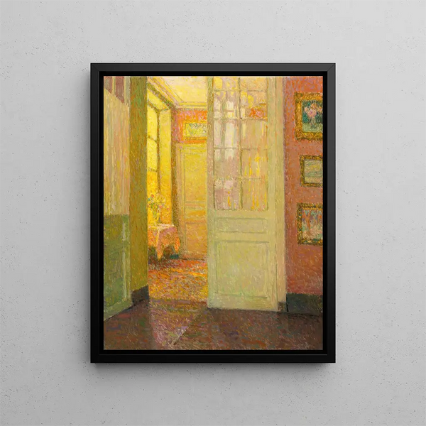 Interior Light of the Window - Henri Le Sidaner — framed artwork on a wall