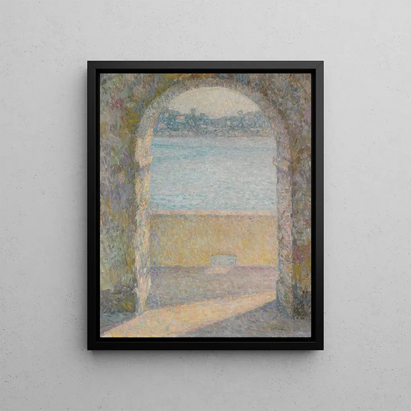 La Porte De La Mer Villefranche-Sur-Mer - Henri Le Sidaner — framed artwork on a wall