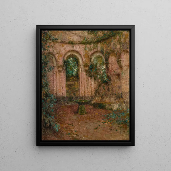 La chapelle rose Montreuil-Bellay - Henri Le Sidaner — framed artwork on a wall