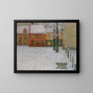 La neige - Henri Le Sidaner — framed artwork on a wall
