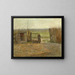 The farm gate - Henri Le Sidaner — framed artwork on a wall