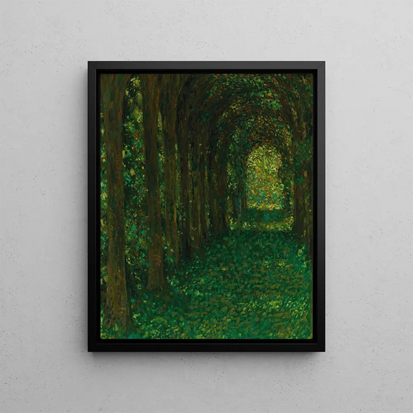 L'allée verte - Henri Le Sidaner — framed artwork on a wall