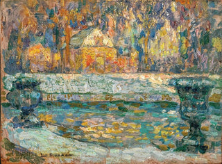 The Neptune Basin at Versailles - Henri Le Sidaner — artwork view