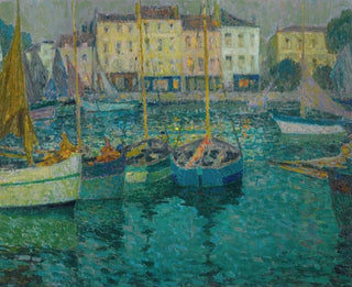 Les Barques à La Rochelle - Henri Le Sidaner — artwork view