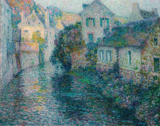 Les Vieilles Maisons de Quimper - Henri Le Sidaner — artwork view