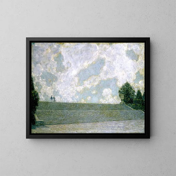 Les Marches du Palais de Versailles - Henri Le Sidaner — framed artwork on a wall