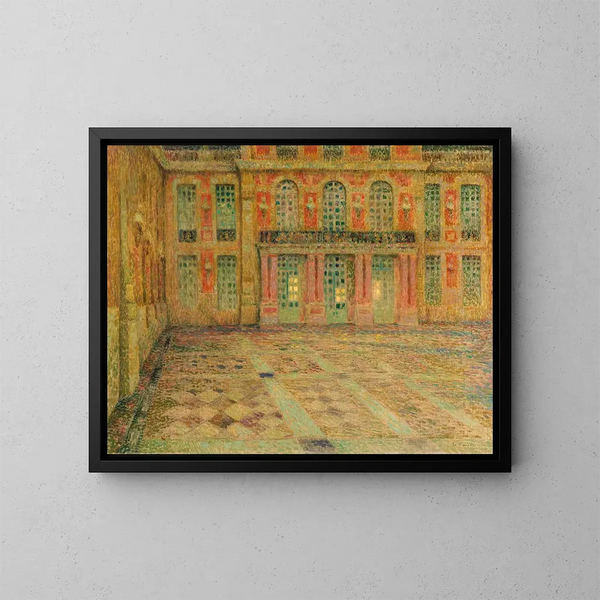 the Versailles Cour d'Honneur - Henri Le Sidaner — framed artwork on a wall