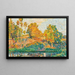 By the riverbank - Henri Lebasque — framed artwork on a wall