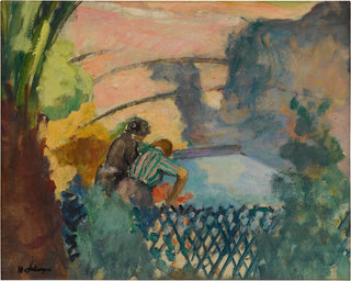 Two women at the laundry - Henri Lebasque — artwork view