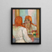 in front of the mirror - Henri Lebasque — framed artwork on a wall