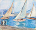 Departure of Regattas in the South, Saint-Tropez - Henri Lebasque — artwork view
