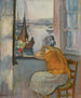 Young woman in front of the open window - Henri Lebasque — artwork view