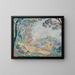 Young women and girls in a landscape - Henri Lebasque — framed artwork on a wall