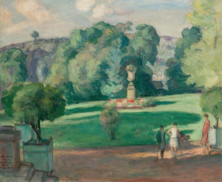 Cricket players in a park - Henri Lebasque — artwork view