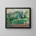 Cricket players in a park - Henri Lebasque — framed artwork on a wall