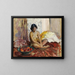 L'Égyptienne au plateau de fruits - Henri Lebasque — framed artwork on a wall