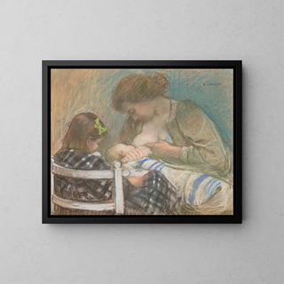 Maternité - Henri Lebasque — framed artwork on a wall