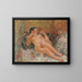 Nude reclining painting - Henri Lebasque — framed artwork on a wall