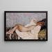 Nude reclining - Henri Lebasque — framed artwork on a wall