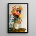 Vase de chrysanthèmes - Henri Lebasque — framed artwork on a wall