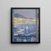 Villefranche-sur-Mer, fenêtre ouverte sur le port - Henri Lebasque — framed artwork on a wall