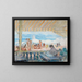 Veranda painting on the Cannes beach - Henri Lebasque — framed artwork on a wall