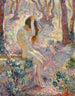Young nude sitting by a well - Henri Lebasque — artwork view