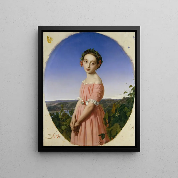 Faustine Léo 1832-1865 - Henri Lehmann — framed artwork on a wall