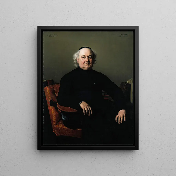 Jean Louis Gabriel, rector of Saint-Merri - Henri Lehmann — framed artwork on a wall