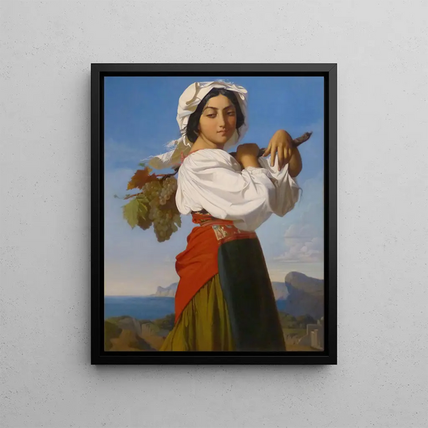 Mariuccia - Henri Lehmann — framed artwork on a wall