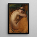 Study of Female Nude - Henri Lehmann — framed artwork on a wall